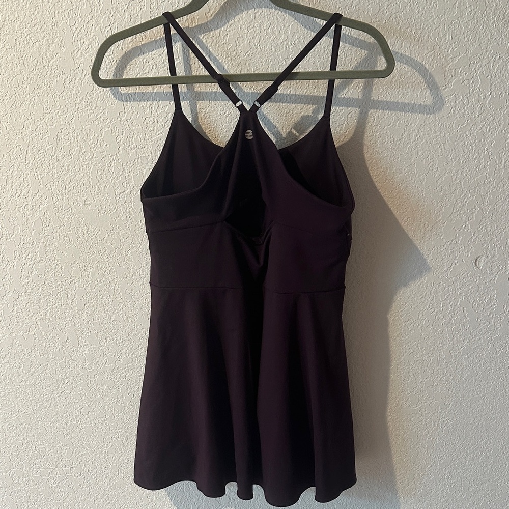 Zella Dark Purple Athletic Mini Dress w/built in shorts - Picture 7 of 8
